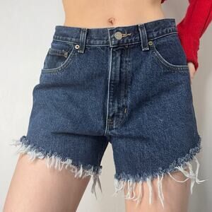 30” Waist Vintage Cut Off Jean Shorts Jorts Mid to High Rise